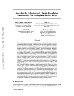 Assessing the Robustness of Climate Foundation Models under No-Analog Distribution Shifts