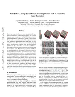 VoDaSuRe: A Large-Scale Dataset Revealing Domain Shift in Volumetric Super-Resolution