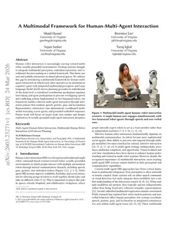 A Multimodal Framework for Human-Multi-Agent Interaction