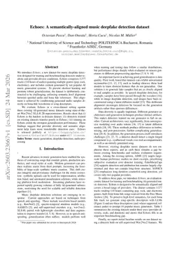 Echoes: A semantically-aligned music deepfake detection dataset